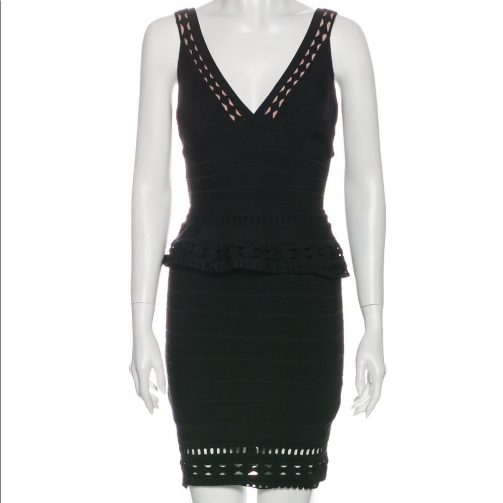 Herve leger black dress size Small